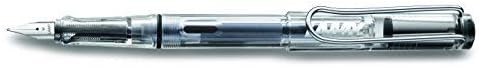 LAMY vista fountain pen 012  popular youth fountain pen in a transparent version with ergonomic grip  nib size F