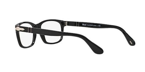 Persol Po3012V Square Prescription Eyewear Frames, Black/Demo Lens, 52 Mm #TOP4