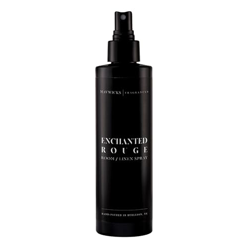 Mavwicks Fragrances - (Enchanted Rouge) Linen & Room Spray (8oz) Bedroom & Home Fragrance Mist Long-Lasting Freshness To Brighten Up Your Space Fabric & Air Freshener Aromatherapy Scent Spray
