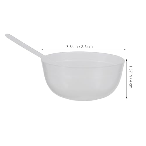 10Sets Slime Bowl Slime Mixing Tool Makeup Bowl Crystal Mud Mixing Bowls Plastic Glue Mixer for Makeup Crafts (Transparent)
