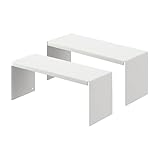 山崎実業(Yamazaki) 洗面鏡中 収納ラック 2個組 ホワイト 約W22×D8×H10cm タワー tower コの字ラック 収納棚 洗面所 4036