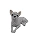 Imagen de TALKLEK 1 mini figura de resina de chihuahua de 2 pulgadas