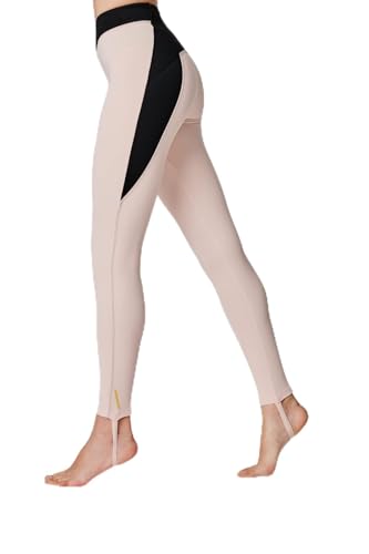 Legging noir de sport femme avec staffa pantalon fitness extensible