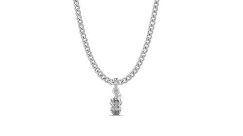 Pendentif déesse Maa Lalita Sahasranamam en argent pur mpsc7182-1