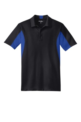 SPORT-TEK Men's Side Blocked Micropique Sport Wick Polo