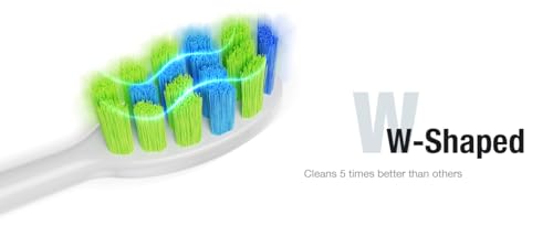 Image of 7AM2M Sonic Electric Toothbrush for Adults, Type-C Charging Run for 120 Days, with 6 Brush Heads (Navy)