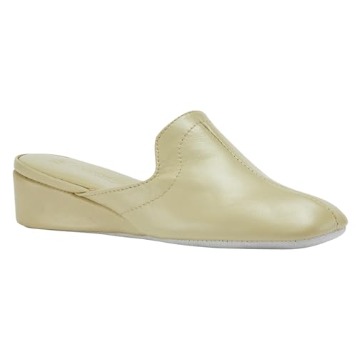 Lamo Somersby Blanche Women's Slippers, Slip-On Leather House Slippers for Women – Wide Width2