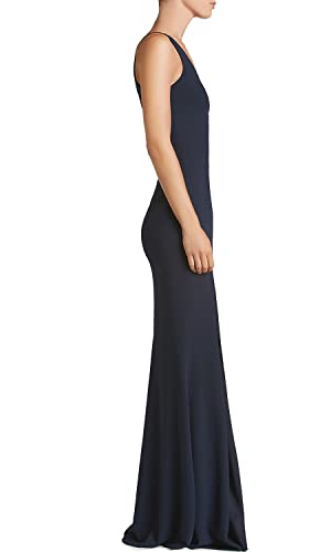 Iris Spaghetti Strap Plunging Long Dress2