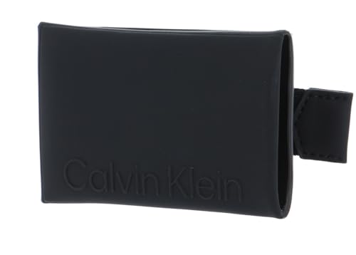 Porte-cartes Calvin Klein Rubberized Slide étui carte bancaire noir CK