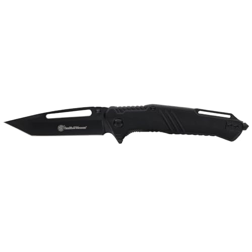 Smith & Wesson Extreme Ops Tanto Folding Knife with 3" 7Cr Steel Blade, Built-in Glass Breaker, Aluminum Handle, Pocket Clip, for Tactical, Outdoors, and EDC by Smith & Wesson - Image 2