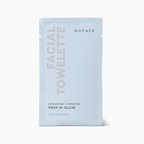 Nuface Prep-N-Glow Facial Towelette – Exfoliating And Hydrating Facial Wipes (20 Pack) #TOP4