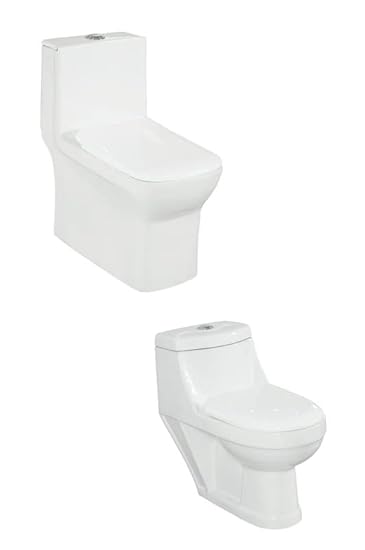 Western Toilet Floor Titans - 6D Syponic Toilet Pot for Bathroom With Flush Tank S-trap (Pack of 2)|Sanitary Ware (129-Sanitary Ware 2)