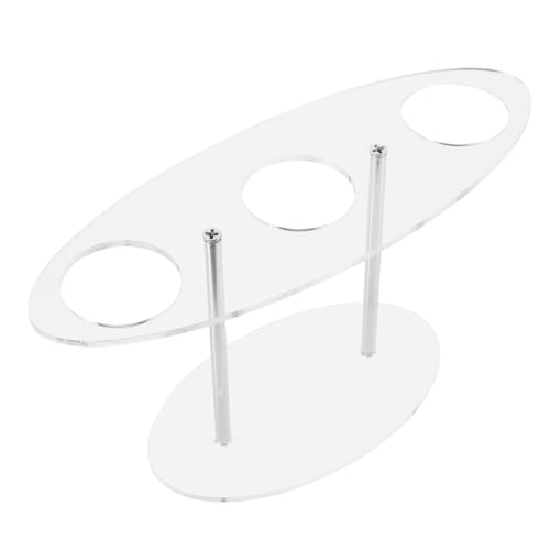 POPETPOP Soporte de Cono Acrílico Transparente con Orificios Exhibidor Duradero Helados y Sushi Restaurantes y Puestos de Comida