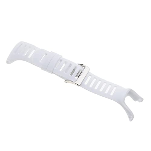 Suunto Ambit3 Ambit 2 Ambit 1ブラックオレンジ用ラバー腕時計 - シルバー ホワイト 商品画像3