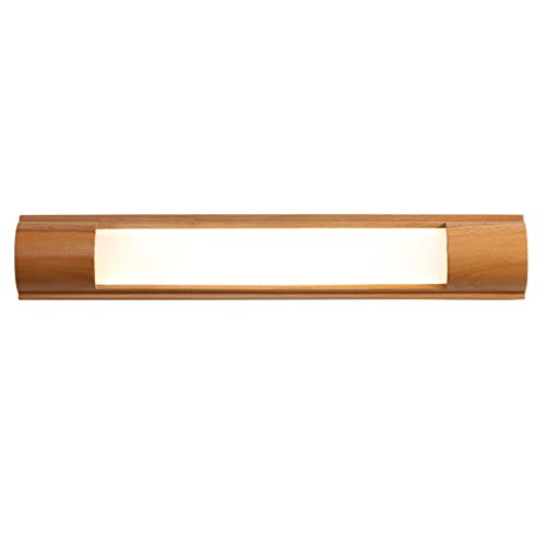 MDLOCJHF Lámpara Accesorios de iluminación LED para baño, Apliques de Barra de iluminación de Pared de Madera Maciza nórdica, luz de tocador Japonesa sobre Espejo para tocador Maquillaje