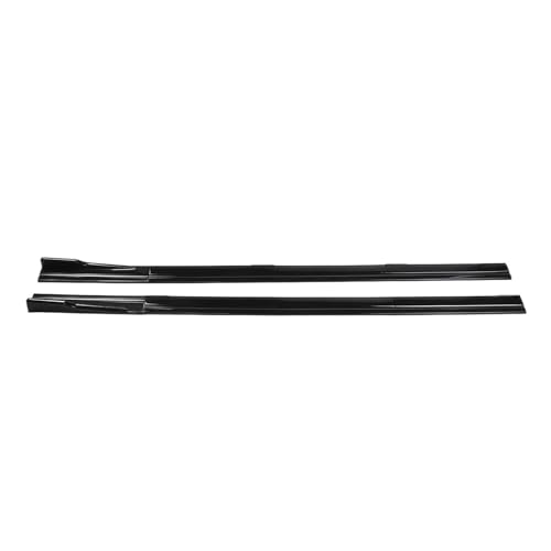 8PCS 2.2m/2m サイドスカートエクステンション と互換性がある BMW E39 E46 E53 E90 E92 E60 E70 X6 E71 X1 対応(2.2m glossy black)