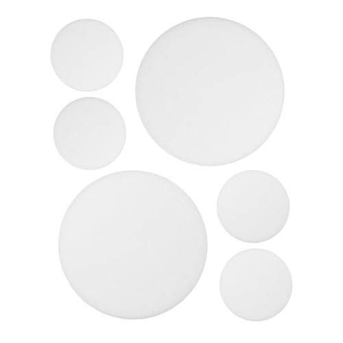 NUOBESTY Difusores Antideslumbrantes para Lámparas de Techo LED Cubiertas Redondas de Plástico Diámetro 76 MM 6 Piezas Difusor de Repuesto para Focos Luz Suave para Hogar y Oficina