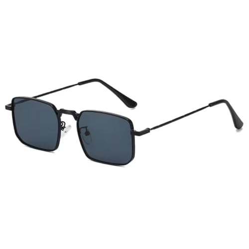 Lunettes de soleil verres transparents et monture métallique géométrique style punk