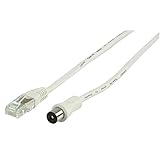 059682 Sédéa Cable fiche rj45 Male et fiche antenne coaxiale 2m avec Adaptateur F /9.52mm
