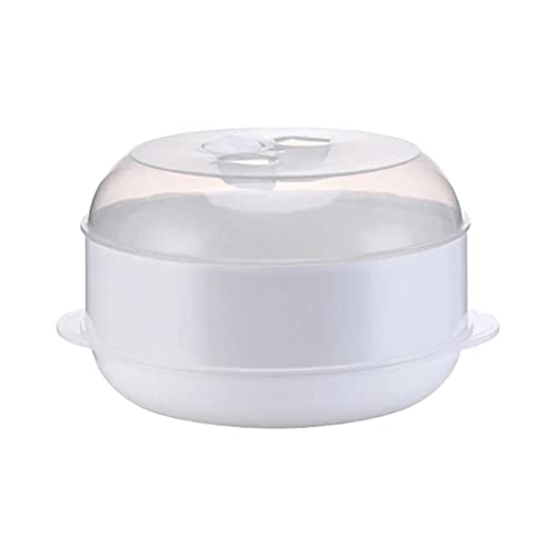 Vaporizador para microondas, vaporizador de calefacción para microondas para el hogar, cocina, una sola capa, 21,5 x 21,5 x 11 cm