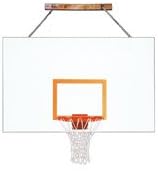 First Team FoldaMount82 Magnum Steel Side Folding Wall Mounted Basketball System44; Forest Green