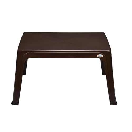 Image of Nilkamal Victor Center Table | Coffee Table | Tea Table | Teapoy for Home, Living Room, Office, Cafes | Weathered Brown