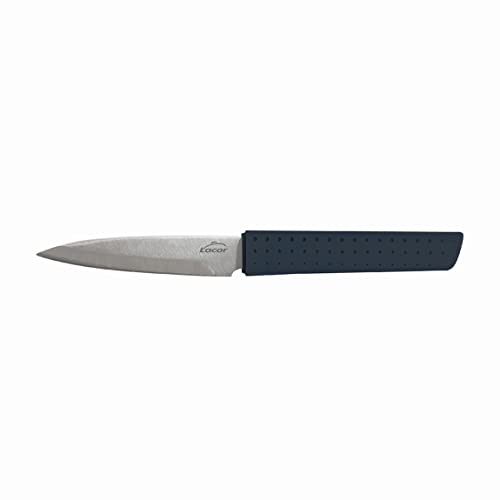 LACOR - 39036 - Couteau à éplucher, Couteau de Cuisine, Poignée antidérapante Ergonomique, Finition Douce au Toucher, Lame 10 cm