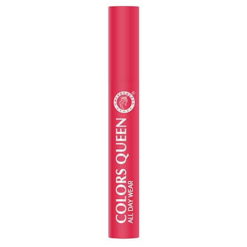 Image of Colors Queen All Day Wear Liquid Lipstick - Pinky Spice, 12g | Highly Pigmented, Long Lasting Matte Lipstick | Smooth One Swipe Application, Lightweight & Non Transfer Liquid Lipstick for Women