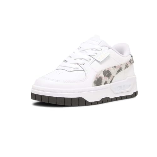 PUMA Kids Girls Cali Dream Animal Print Lace Up Sneakers Shoes Casual - White2
