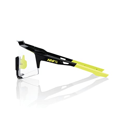 Image of 100% SPEEDCRAFT Sport Performance Cycling Sunglasses (Gloss Black - Photochromic Lens)