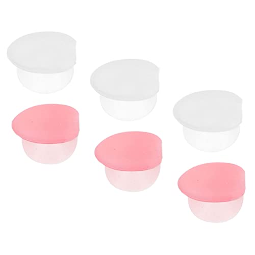 NOLITOY 6 Unidades De Silicona Para Pinceles De Labios Cinta Aplicadora De Lápiz Labial Varitas Delineador De Ojos Brillo Delineador De Labios Máscara De Manchas Kit De Pegatinas