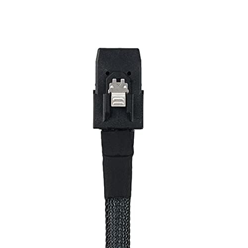 Câble Mini SAS SFF-8087 vers 4 SATA avec gaine haute densité pour serveur NAS 1m - 6