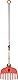 Fiskars Kinder-Laubbesen, Mit 11 Zinken, Länge: 86 cm, Kunststoff-Zinken/Aluminium-Stiel, Rot/Grau/Orange, MyFirst Fiskars, 1001419