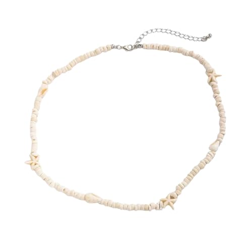 Collier ras-du-cou étoile de mer pour homme, perles coco bohème parfait pour la plage