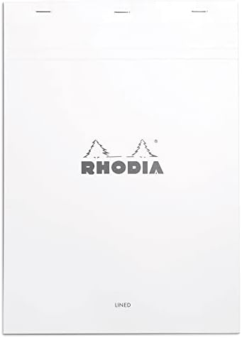 Amazon Com Rhodia Notepad No18 Lined White 8 1 4 X 11 3 4 c Office Products