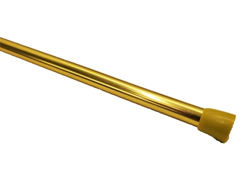 Van Wyck Regular Duty Lightweight Tension Rod 7/16 Diameter Adjusts from 28-48 Inches Brass Finish