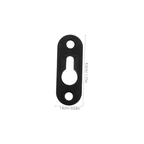 Image of 30Pcs Picture Frame Accessories Keyhole Hangers Metal Hooks Wall Mounting Plates for Photo Frames Mirrors and Artworks Invisible Design Stylish Black Finish Versatile Home Decor