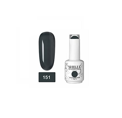 Image of Shills Professional Uv /Led Soak Off Gel Polish (Gel Nail Polish) Glossy Finish Nail Polish Color Shade 151, 15 Ml