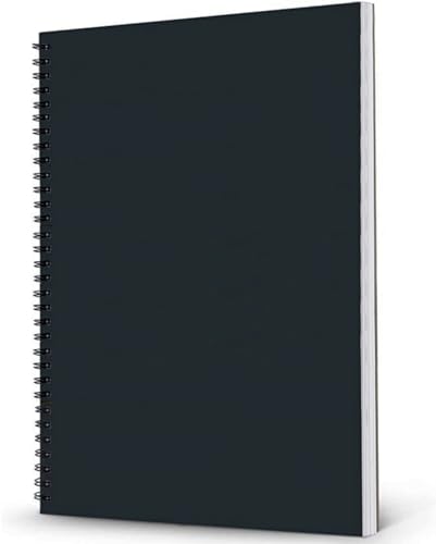A3 Sketchbook Spiral Bound Sketch Books with 30 Sheets/ 60 Pages 160GSM Thick Cartridge Paper for Uni College School & Office Use (A3-1Pack)