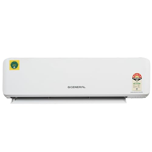 Image of O General 1.5 Ton 5 Star Inverter Split AC | Copper Condenser | PM 2.5 Filter | Ambient Cooling | R32 Refrigerant (ASGG18CGAA-B, White) 2025 Model