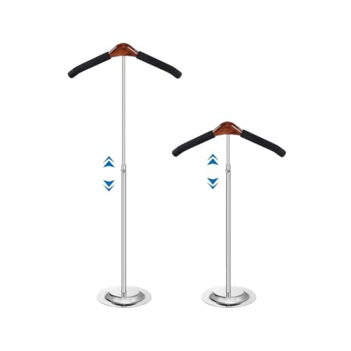 Présentoir à t-shirts réglable et support rétractable en métal
