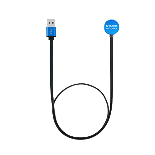 OLIGHT MCC 3 Charger Upgraded Smart Magnetic Charging Cable Only Suitable for Odin/Odin Mini/PL-Pro/Baton3 Series/Arkfeld/Warrior Mini2/Perun 2/Seeker 3 pro/Warrior X 3/Warrior 3s/Baldr Pro R