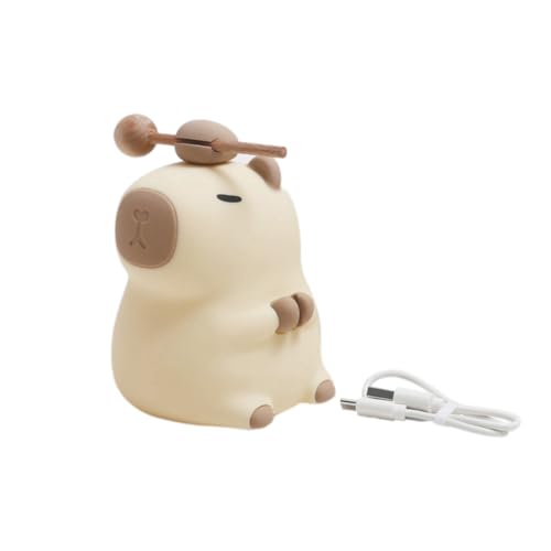 Lámpara nocturna animal con batería integrada y silicona miniatura 1