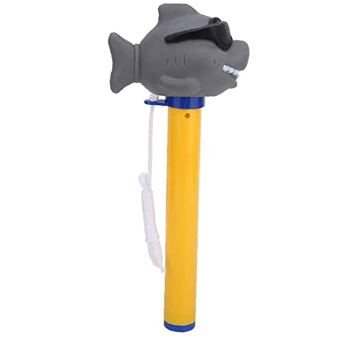 Zwembadthermometer, zwembadthermometer Drijvende temperatuurmeter Cartoon Shark vorm met touw voor zwembad Spa Hot Tub Pond - Image 3