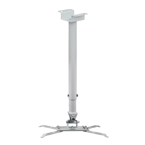 Soporte de techo para proyector universal giratorio 360 con brazos de fijación extensibles