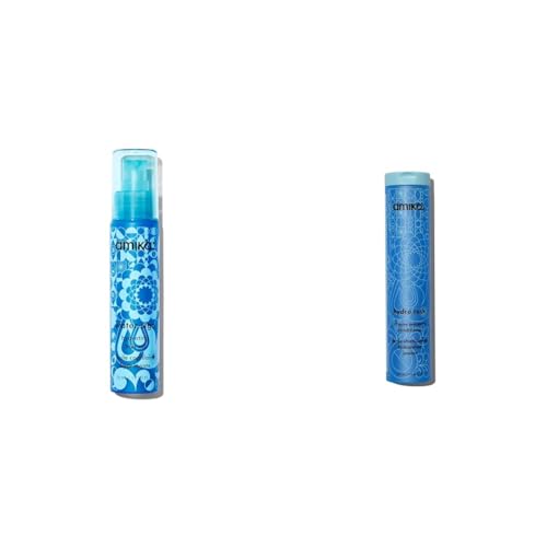 Amika water sign hydrating hair oil with hyaluronic acid bundle with 275ml intense moisture conditioner