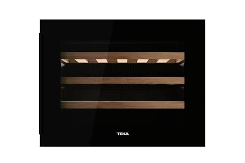 Teka - Vinoteca - Enfriador de vinos empotrable con capacidad para 24 botellas y control de temperatura ajustable - Modelo Sommelier RVI 10024 GBK