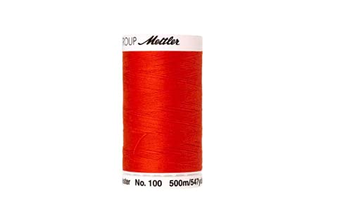 Fil à coudre polyester Amann 0450 orange de 500 mètres pour toutes vos créations