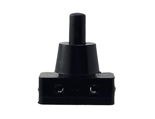 Einbau Druckschalter für Lampen 250V 10A schwarz