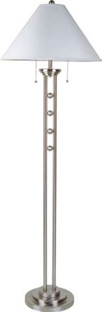 Modern Silve Feature with Silver Ball Floor Lamp